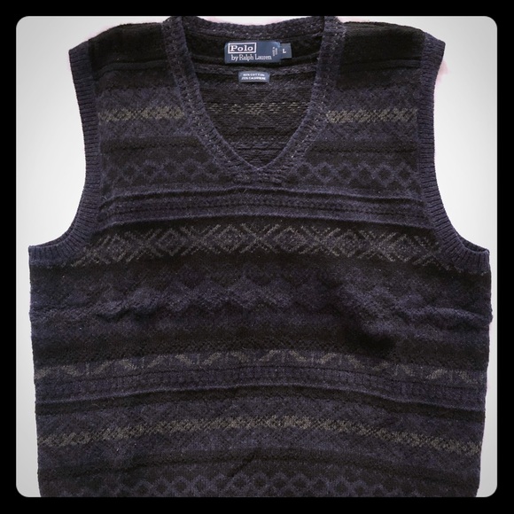 polo ralph lauren fair isle vest
